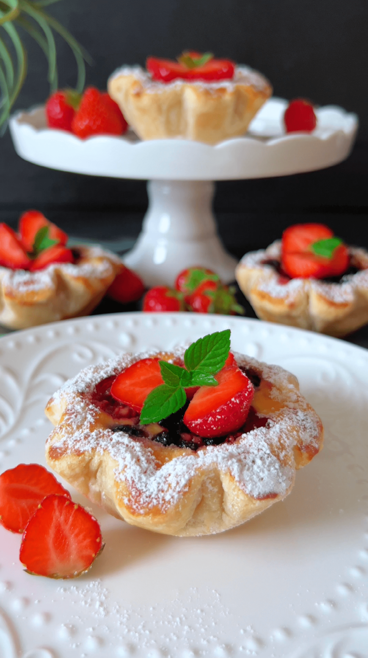 Berry Pastry on a Plate