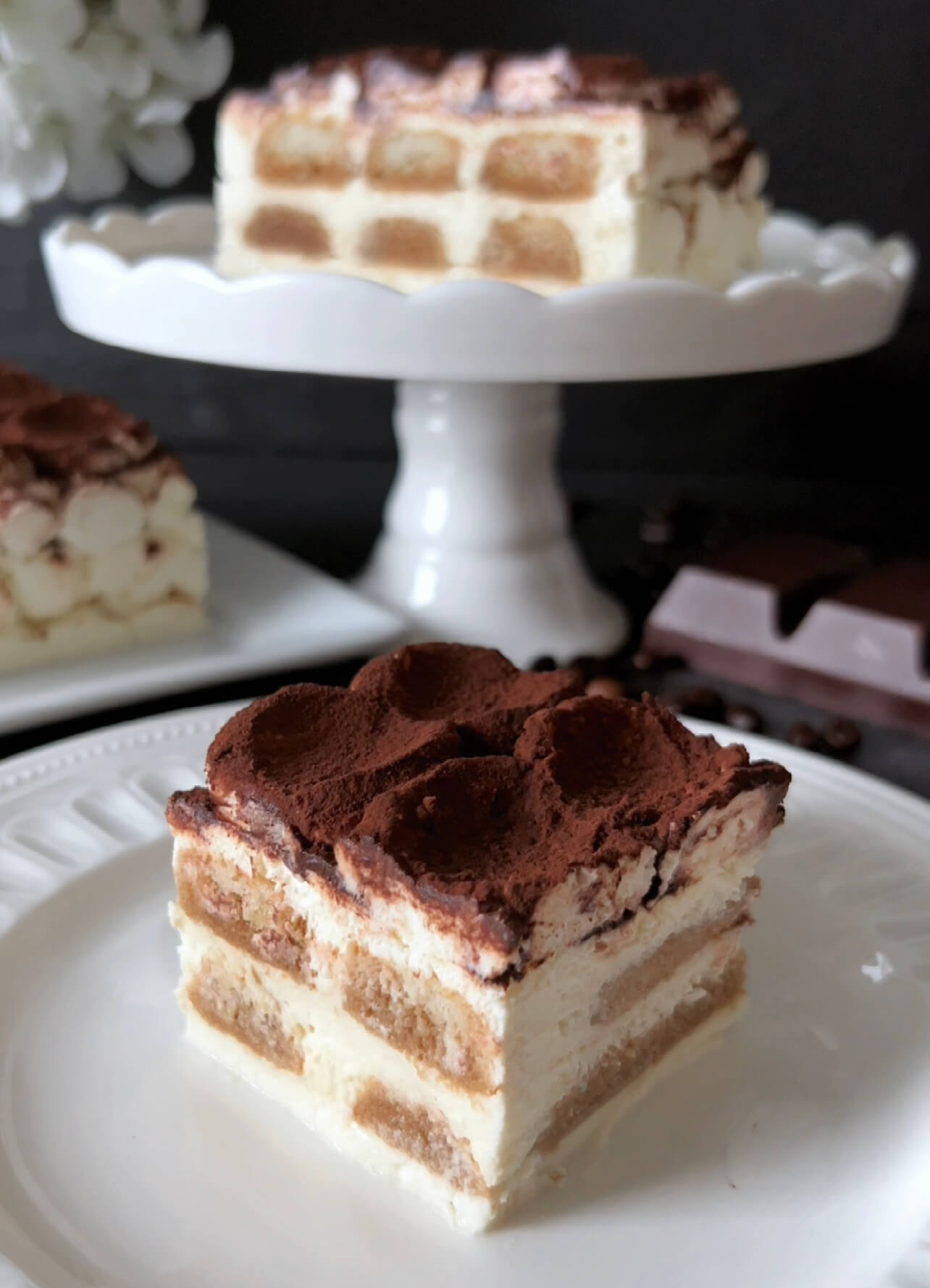 Tiramisu on a Plate